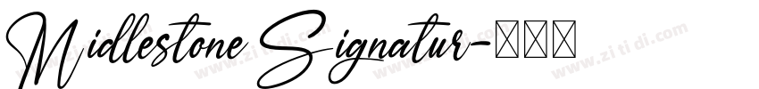 Midlestone Signatur字体转换